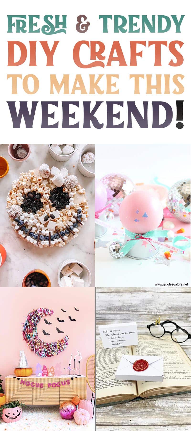 Discover 37 weekend DIY crafts, from fall flower arrangements to Harry Potter-themed delights, and unleash your creativity!