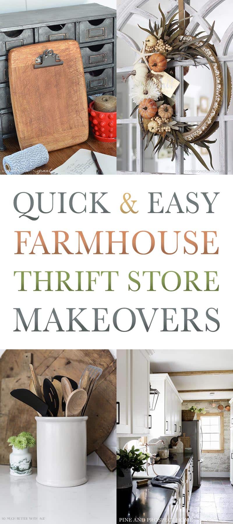 Transform your space with 10 quick and budget-friendly Farmhouse Thrift Store Makeovers! Discover easy DIY projects for rustic charm.

