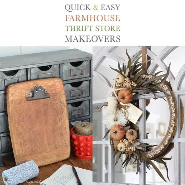 Transform your space with 10 quick and budget-friendly Farmhouse Thrift Store Makeovers! Discover easy DIY projects for rustic charm.