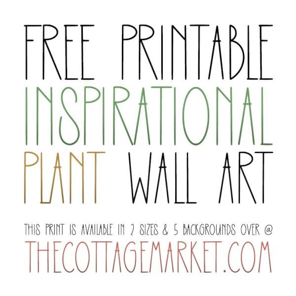 Elevate your space with our Free Printable Motivational Plant Wall Art! Download now for a daily dose of positivity.