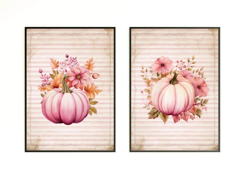 Embrace October with Free Printable Cottagecore Pumpkin Vignettes. Decorate in style and support Breast Cancer Awareness Month. Get yours at TheCottageMarket.com!