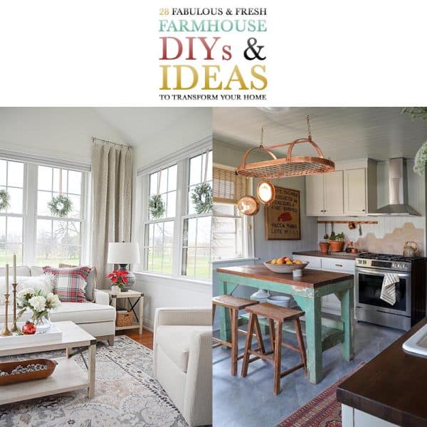 Explore 28 Farmhouse DIYs and Ideas to transform your home with rustic charm. From cozy makeovers to holiday crafts, get inspired today!