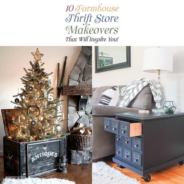 Explore 10 stunning Farmhouse Thrift Store Makeovers that will inspire your next DIY project. Transform thrifted finds into rustic treasures!